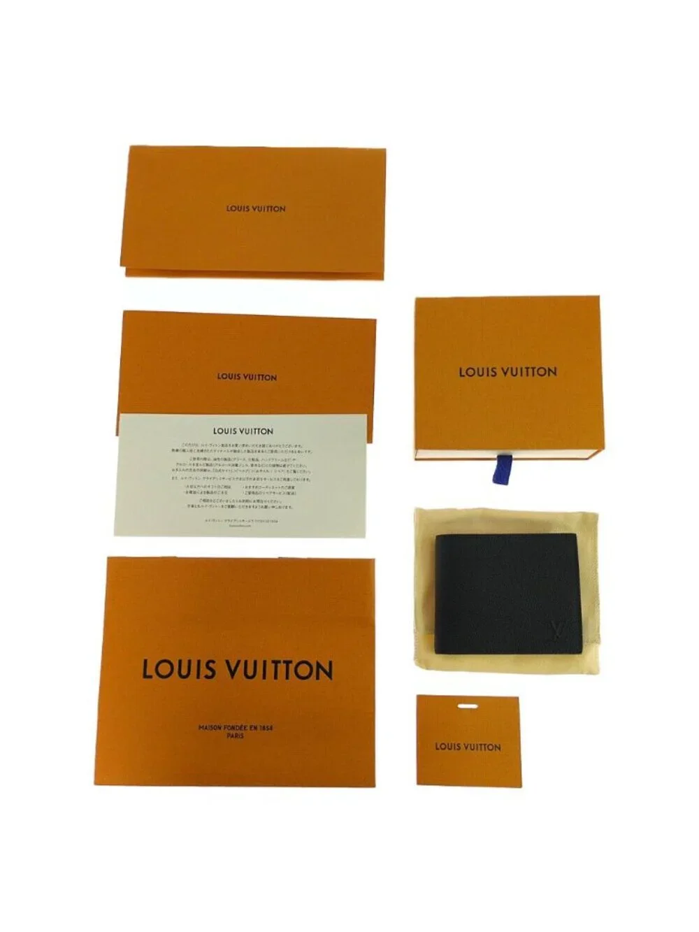 Louis Vuitton LV Aerogram foldedwallet Black Wallet